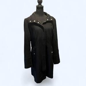 Guess black fitted coat 🖤✨ size large Y2K mid length jacket vintage classic